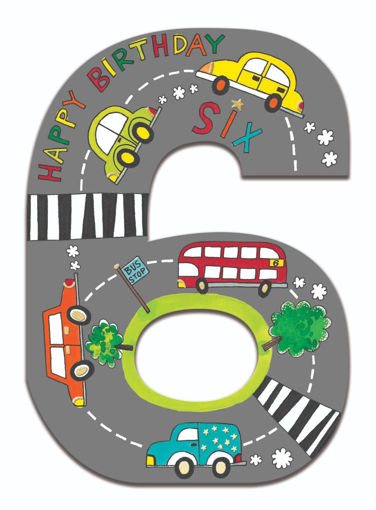 Picture of 6TH BIRTHDAY CARD ON THE ROAD